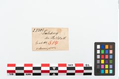 Etikett zu Eisengriffangelmesser (NHMW-PRAE-025305)